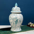 Victorian Decorative Ceramic Vase And Showpiece with Ornate Lid - Big